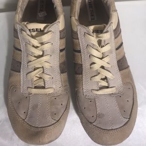 Diesel, Tan Sneakers, Size 10